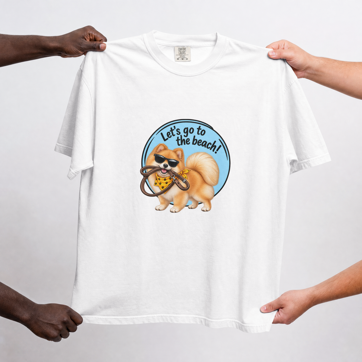 Let’s Go to the Beach! – Pomeranian Adventure Dog - Unisex T-Shirt