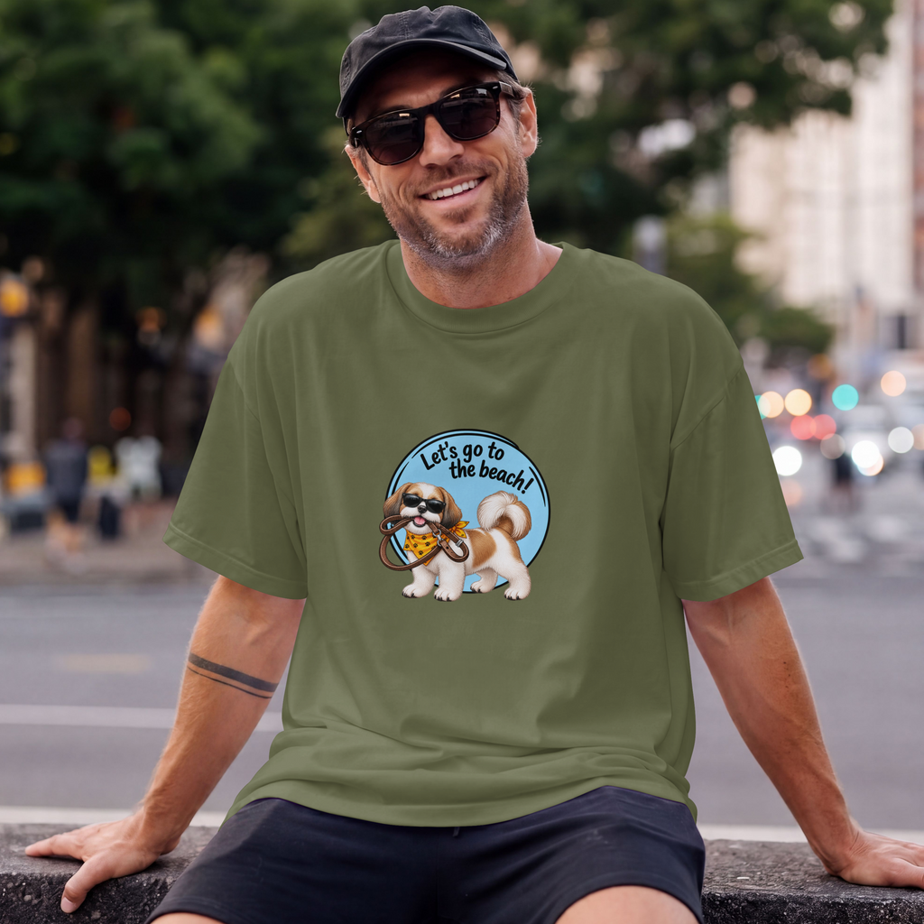 Let’s Go to the Beach! – Shih Tzu Adventure Dog - Unisex T-Shirt