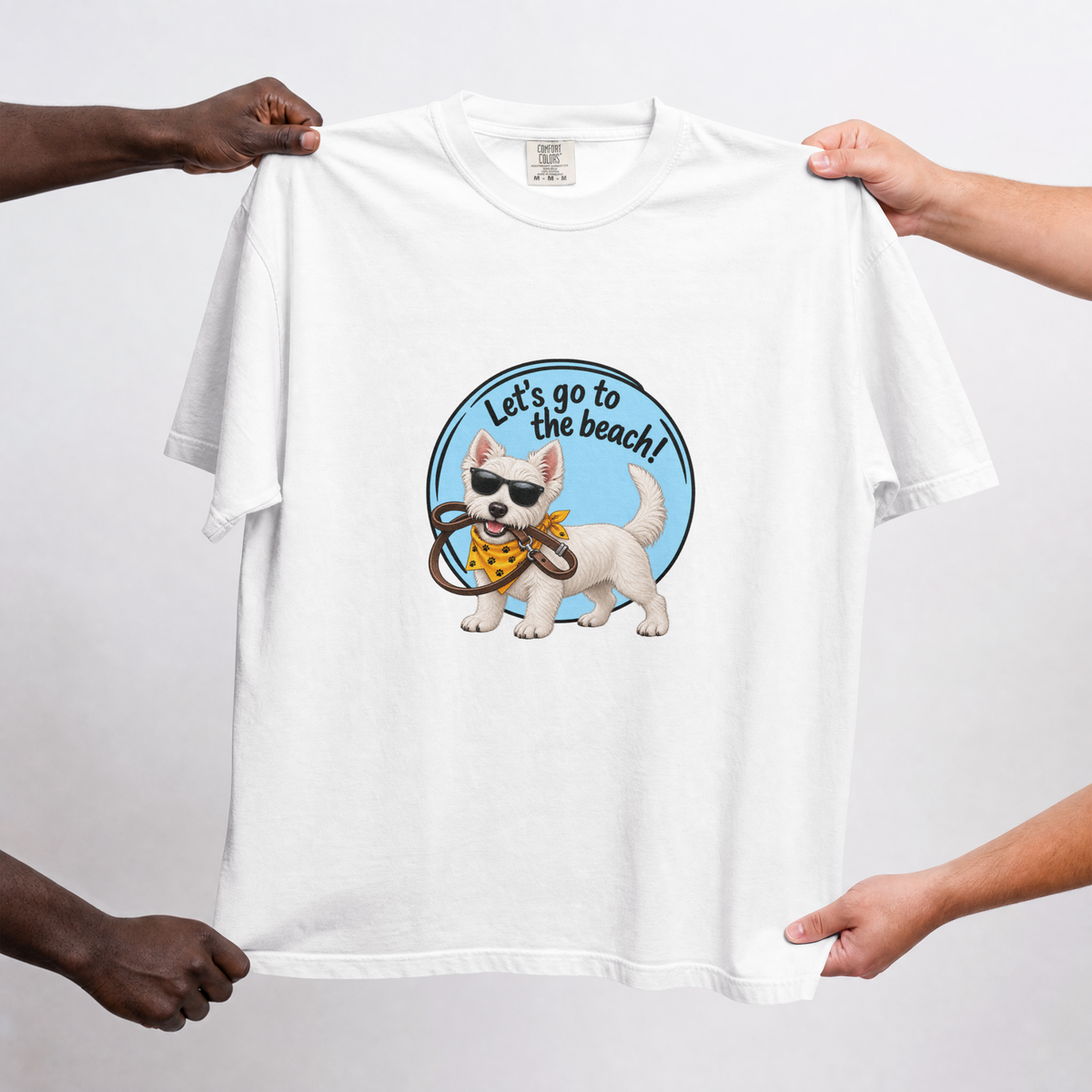 Let’s Go to the Beach! – West Highland Terrier Adventure Dog - Unisex T-Shirt