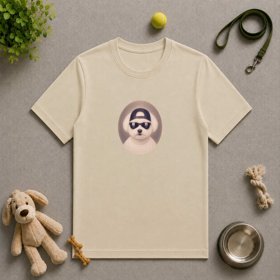 Rescue Rebel – Adopted, Loved & Living Life My Way - Unisex T-Shirt with Bichon Frise