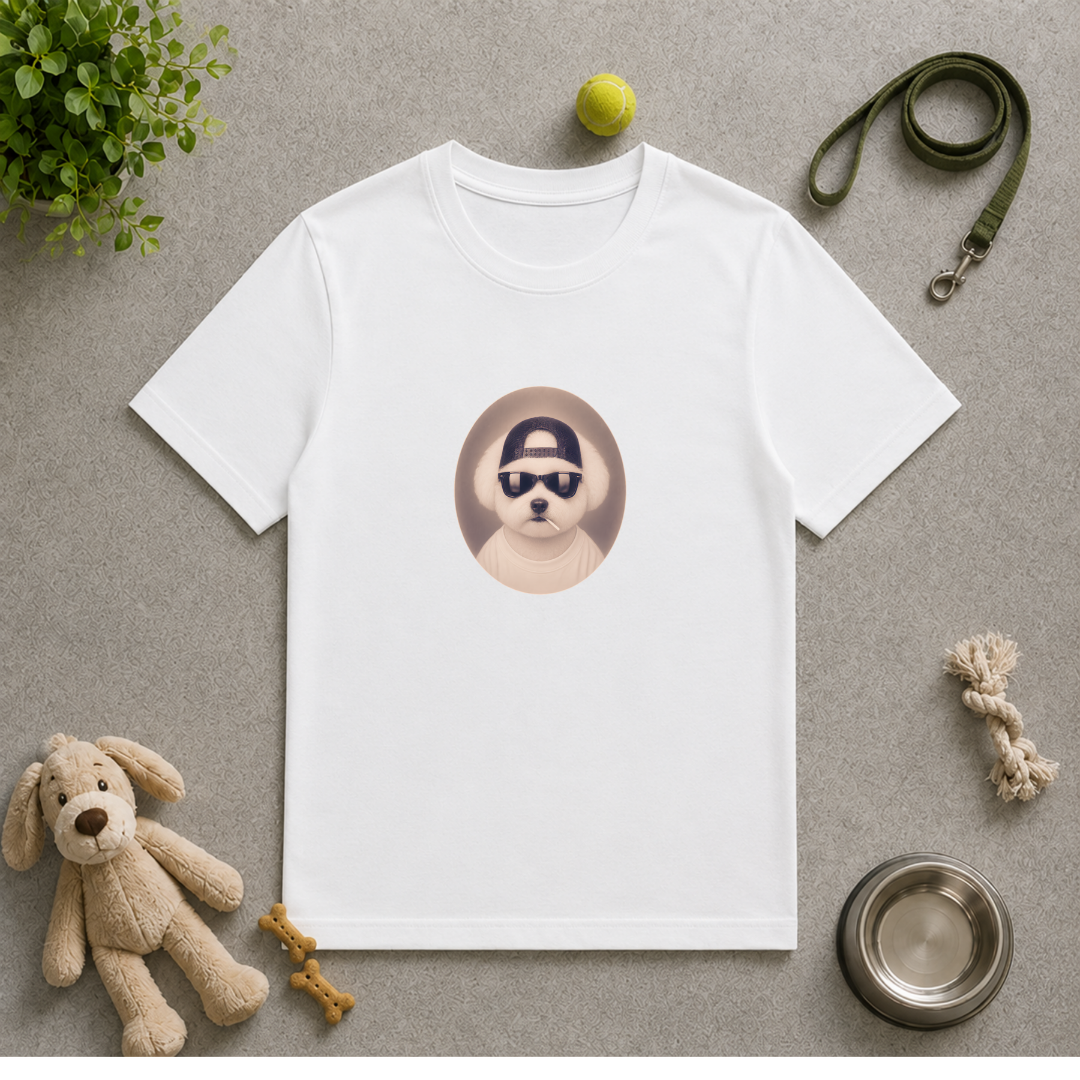 Rescue Rebel – Adopted, Loved & Living Life My Way - Unisex T-Shirt with Bichon Frise