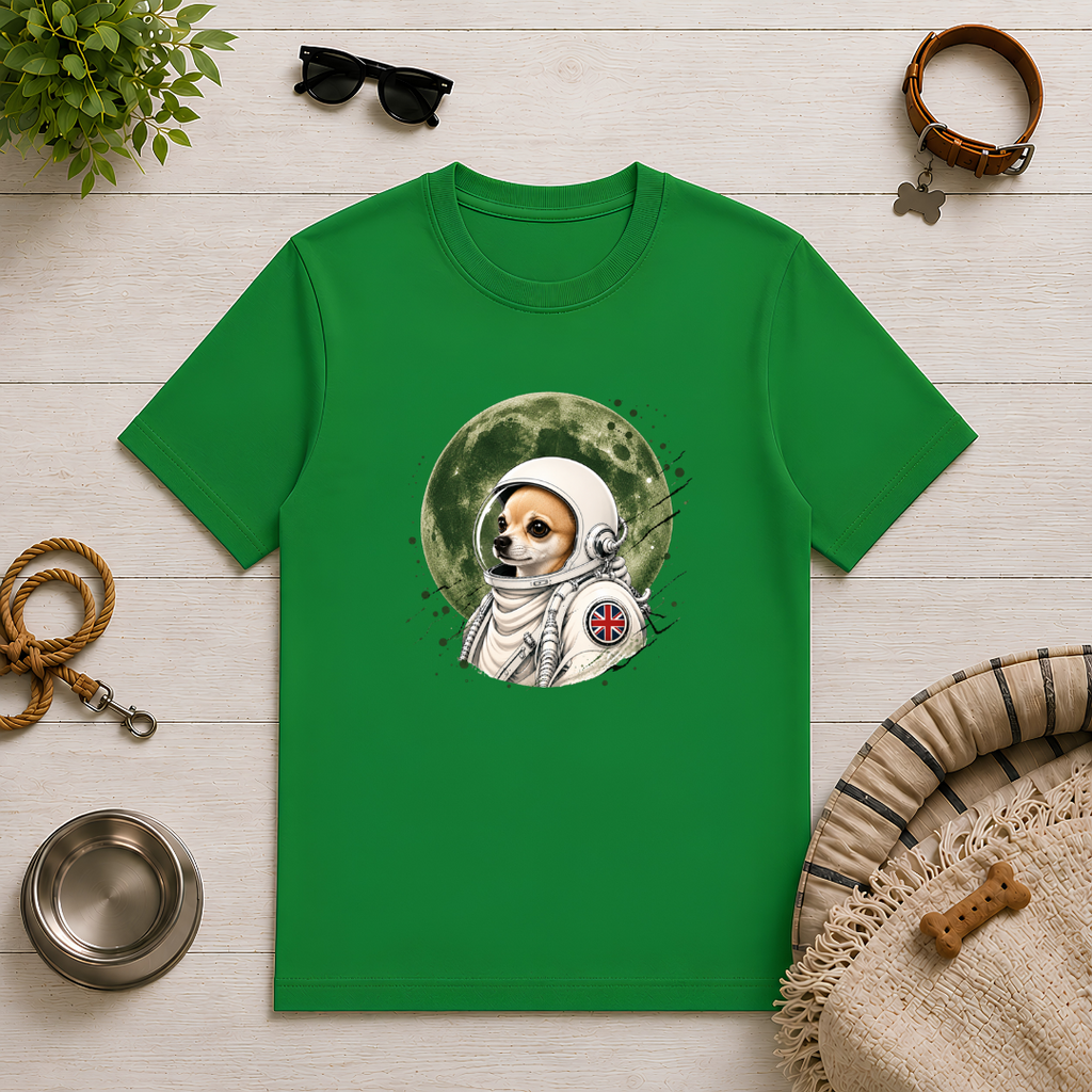 One Small Step for Dogkind – Chihuahua Astronaut T-Shirt