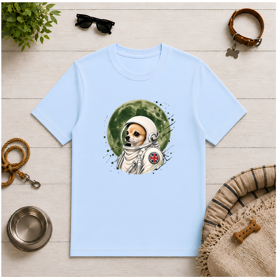 One Small Step for Dogkind – Chihuahua Astronaut T-Shirt