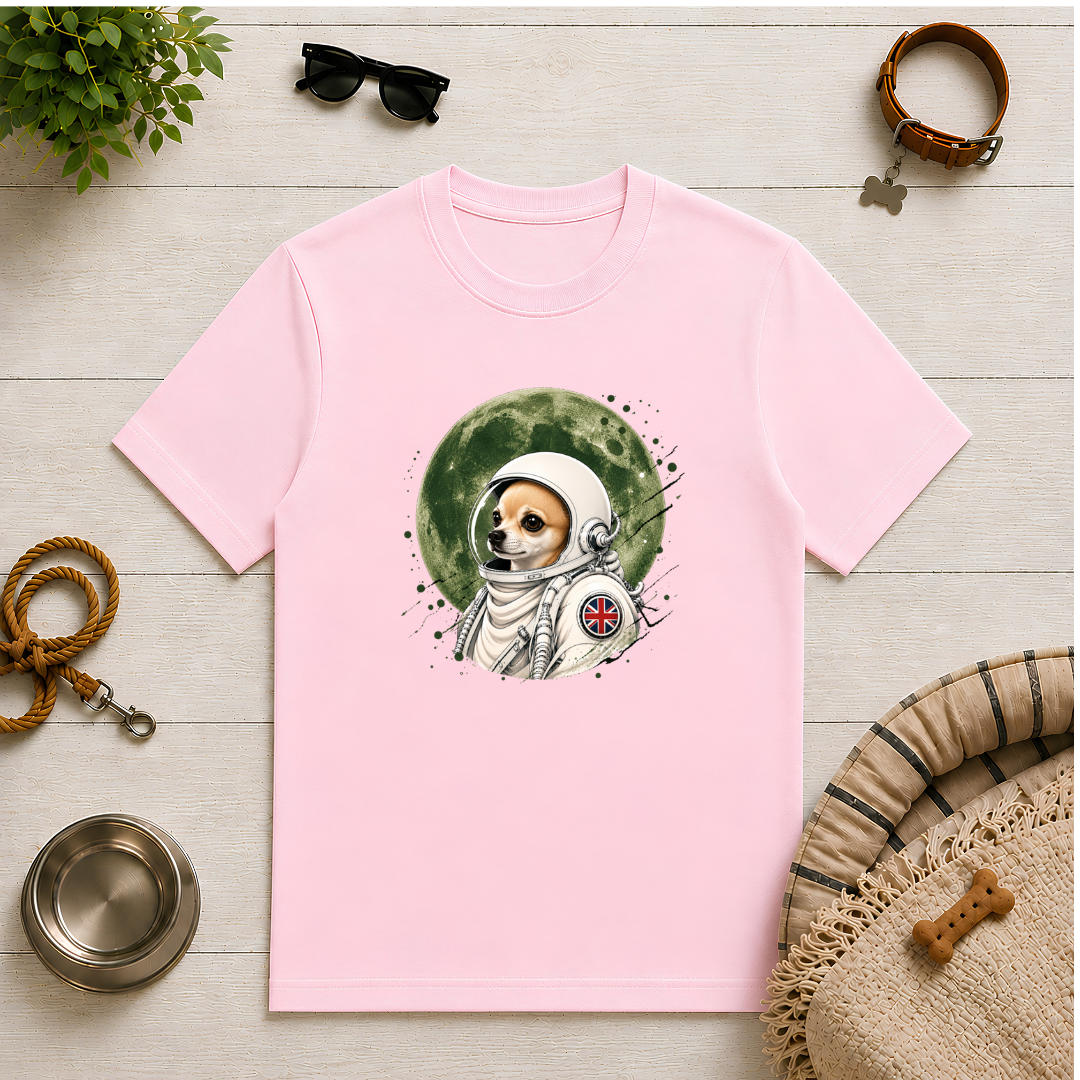 One Small Step for Dogkind – Chihuahua Astronaut T-Shirt