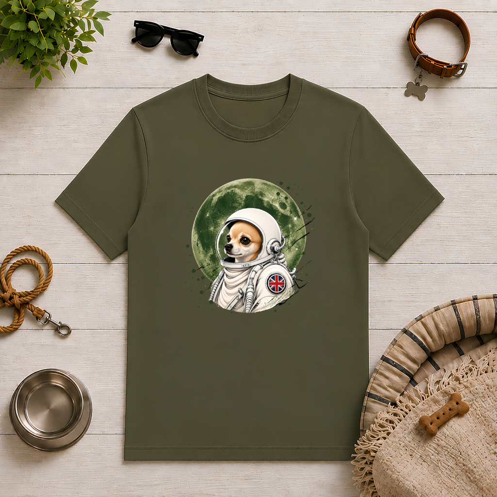 One Small Step for Dogkind – Chihuahua Astronaut T-Shirt