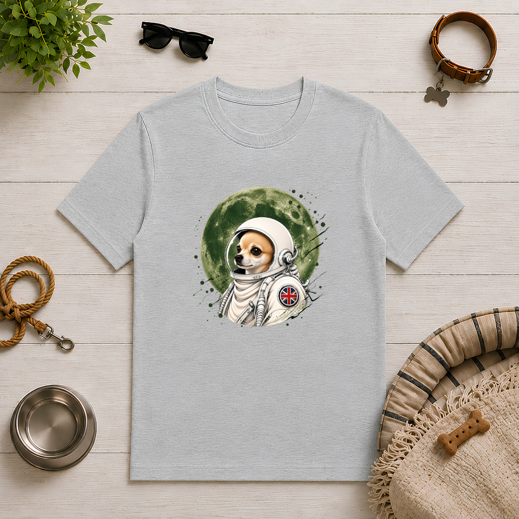 One Small Step for Dogkind – Chihuahua Astronaut T-Shirt