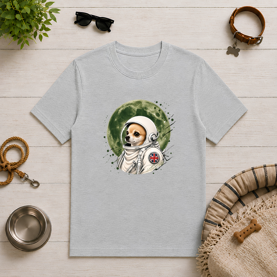 One Small Step for Dogkind – Chihuahua Astronaut T-Shirt