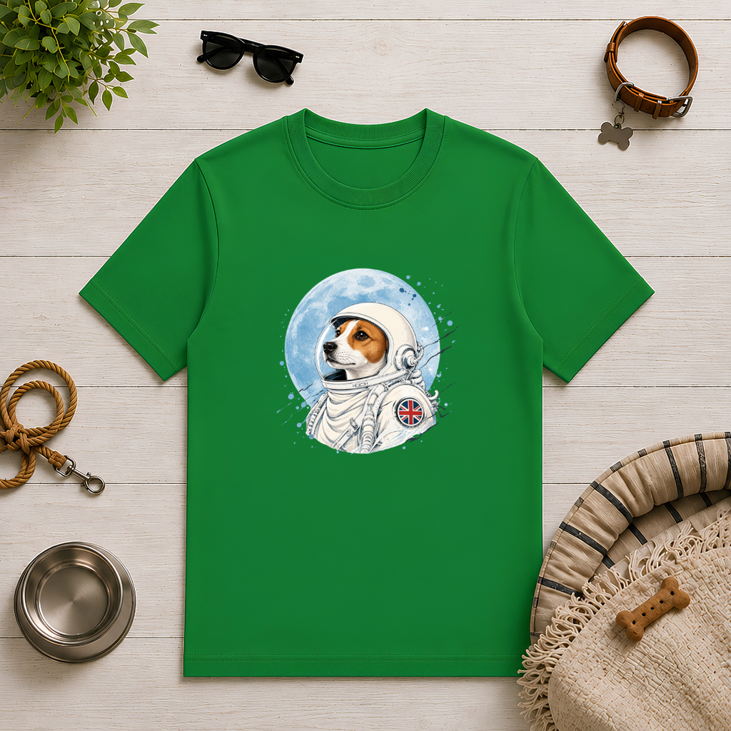 One Small Step for Dogkind – Jack Russell Astronaut T-Shirt