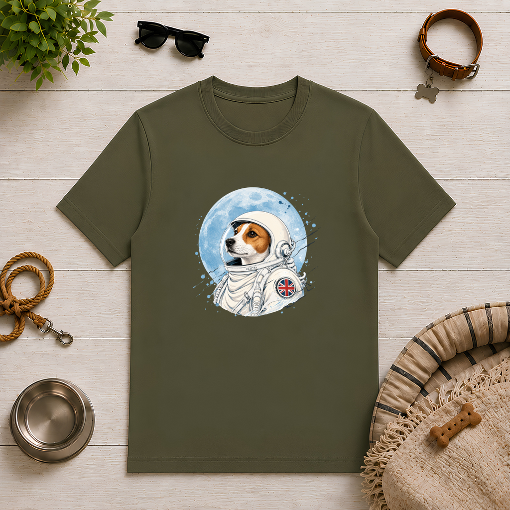 One Small Step for Dogkind – Jack Russell Astronaut T-Shirt
