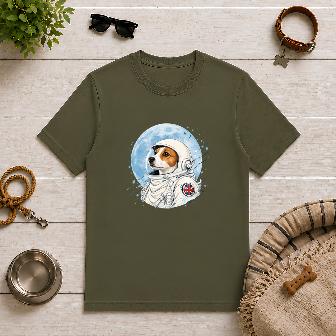One Small Step for Dogkind – Jack Russell Astronaut T-Shirt