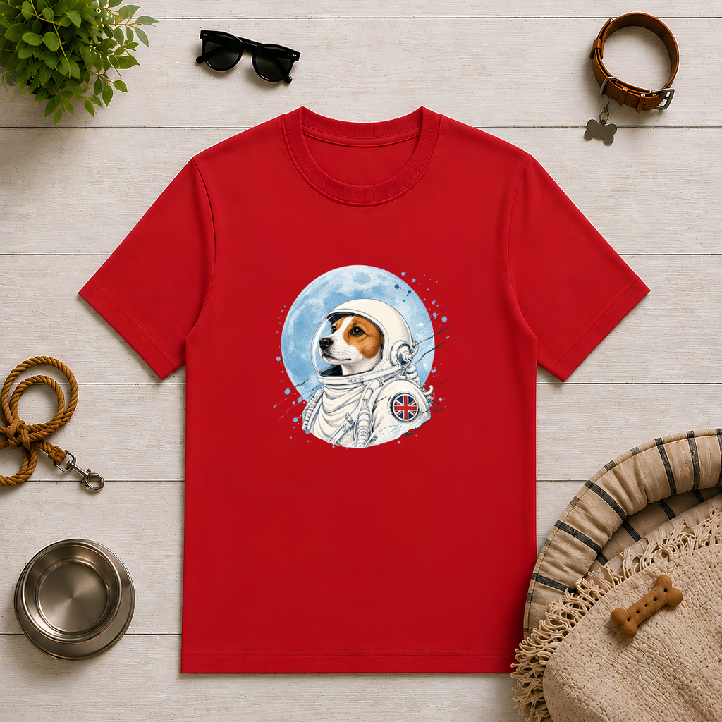 One Small Step for Dogkind – Jack Russell Astronaut T-Shirt