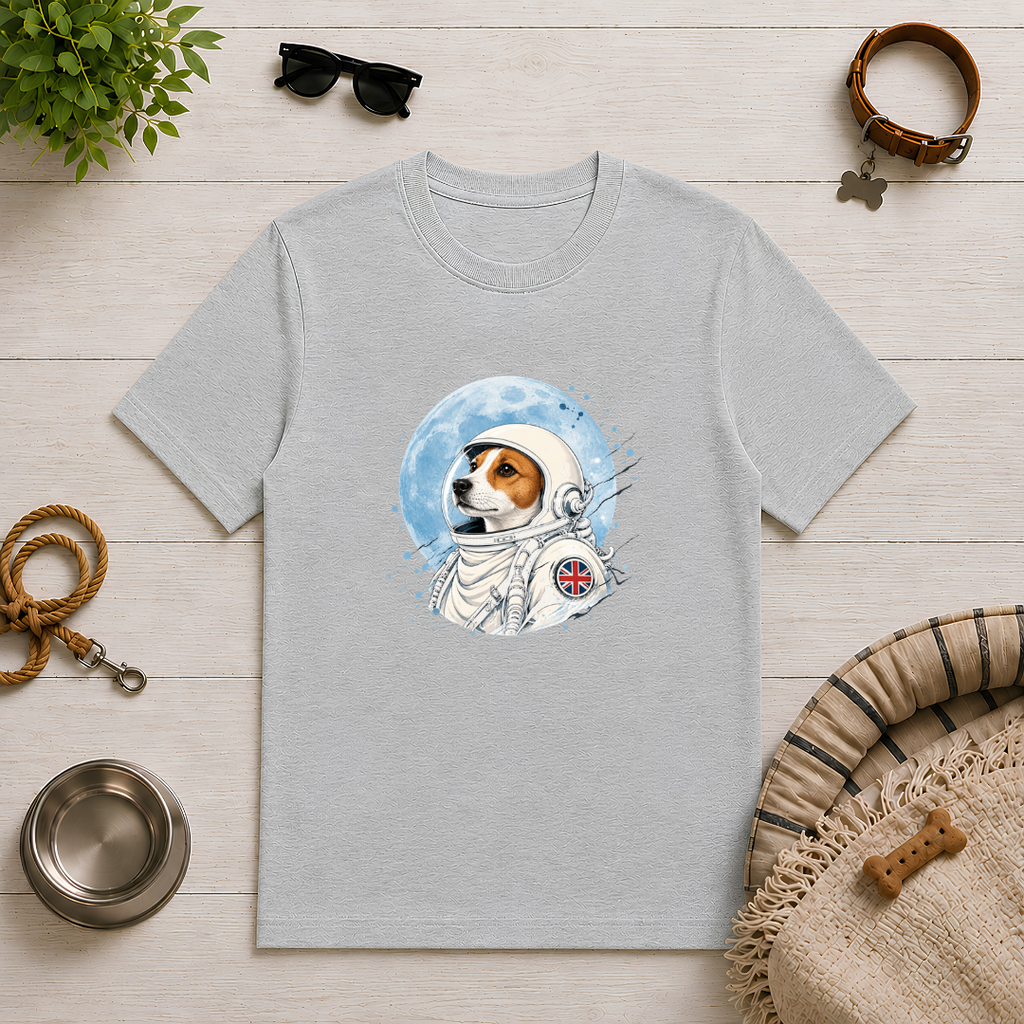 One Small Step for Dogkind – Jack Russell Astronaut T-Shirt