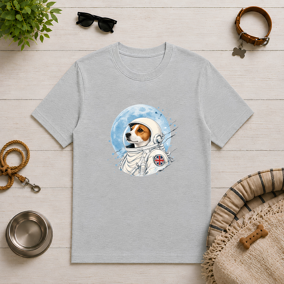 One Small Step for Dogkind – Jack Russell Astronaut T-Shirt
