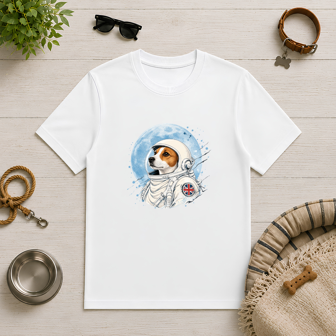One Small Step for Dogkind – Jack Russell Astronaut T-Shirt