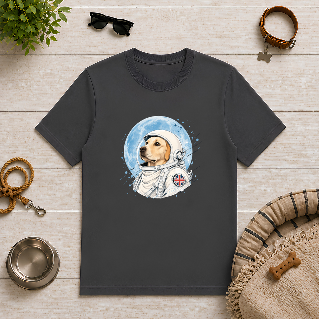 One Small Step for Dogkind – Labrador Astronaut T-Shirt