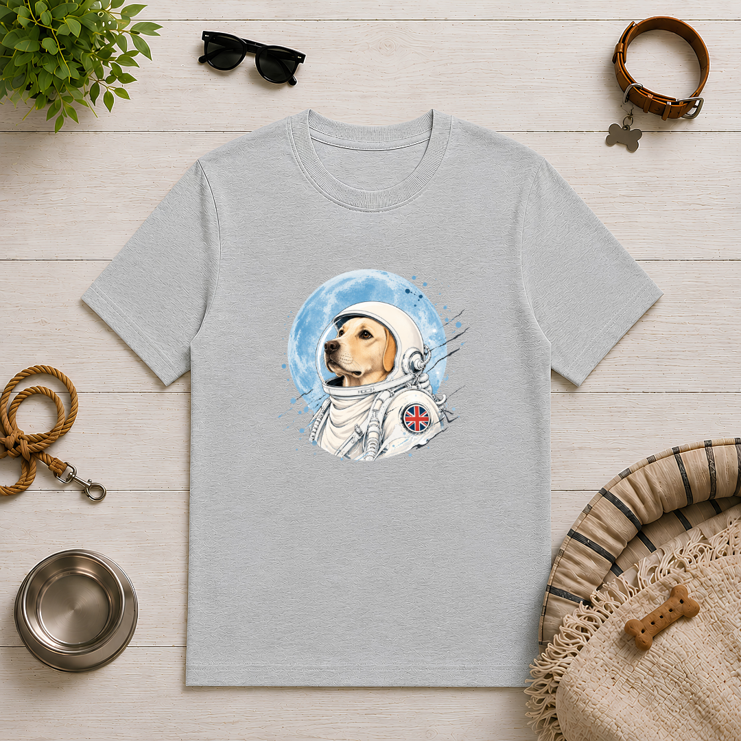 One Small Step for Dogkind – Labrador Astronaut T-Shirt