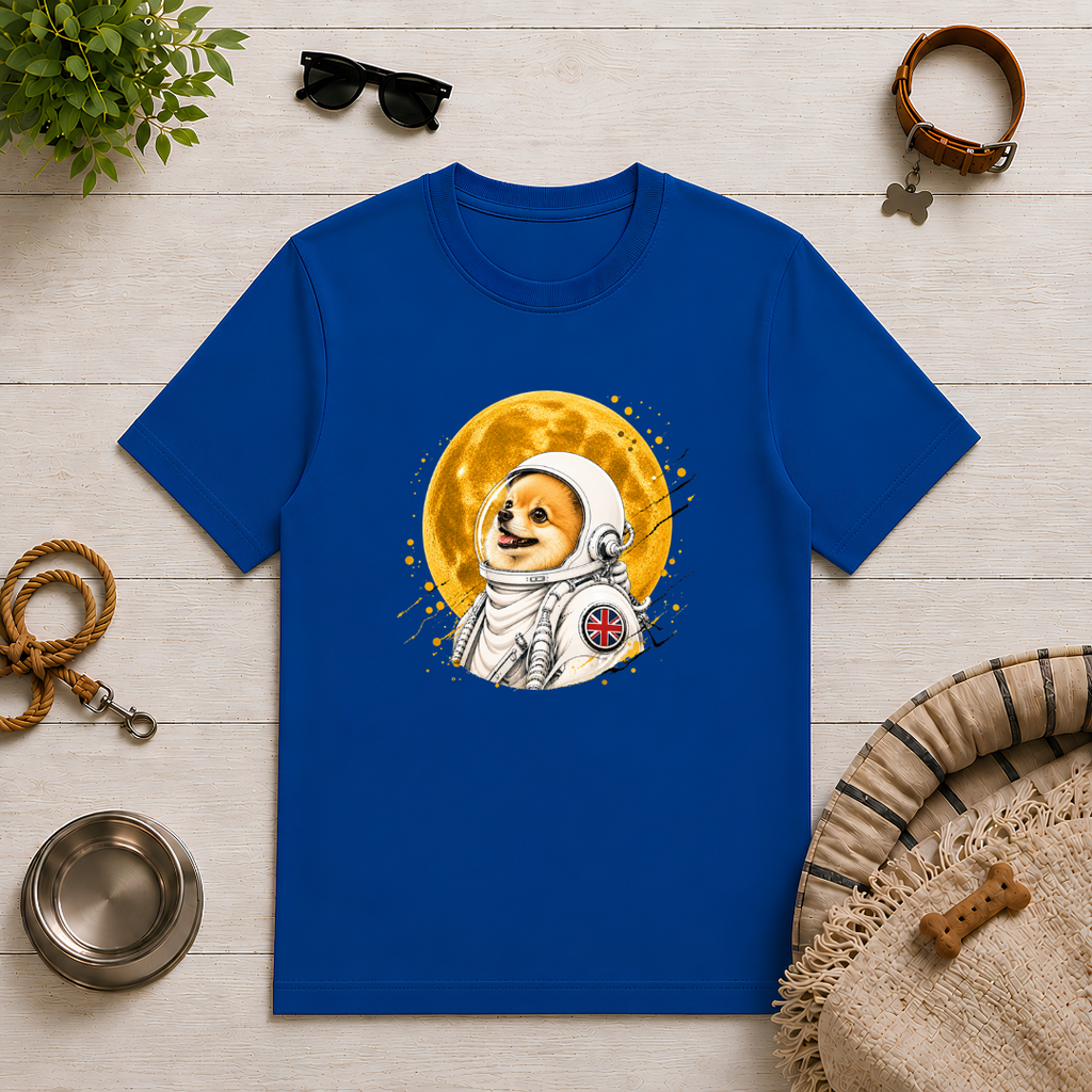 One Small Step for Dogkind – Pomeranian Astronaut T-Shirt