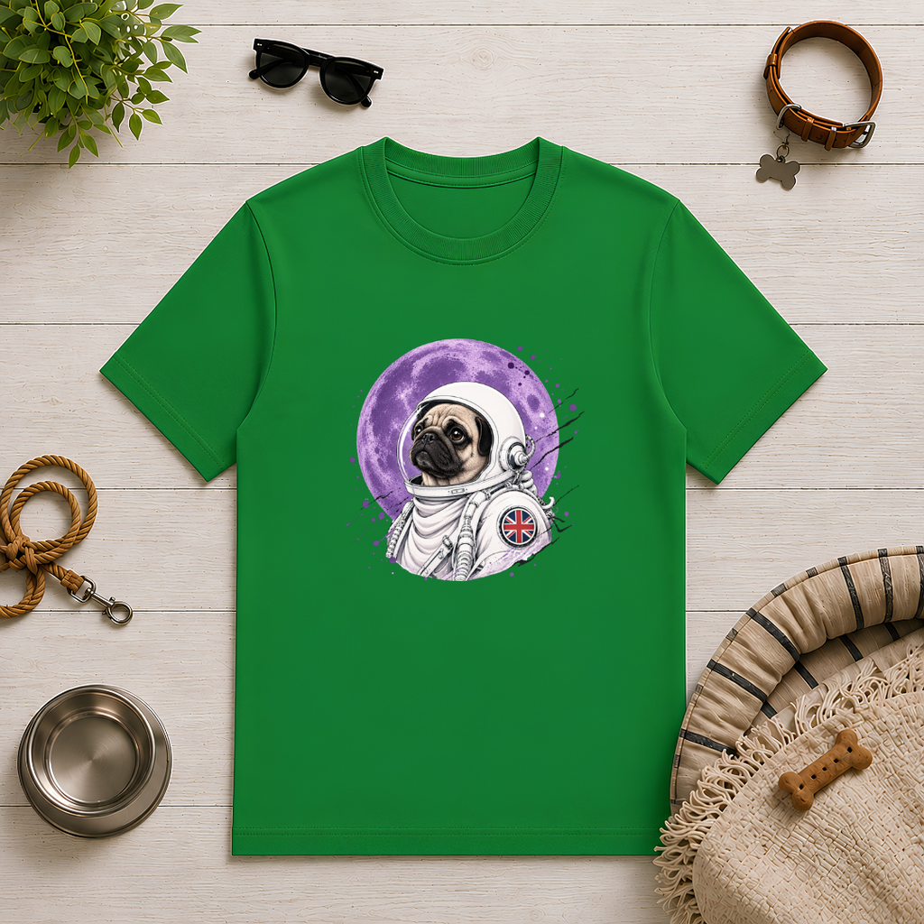 One Small Step for Dogkind – Pug Astronaut T-Shirt