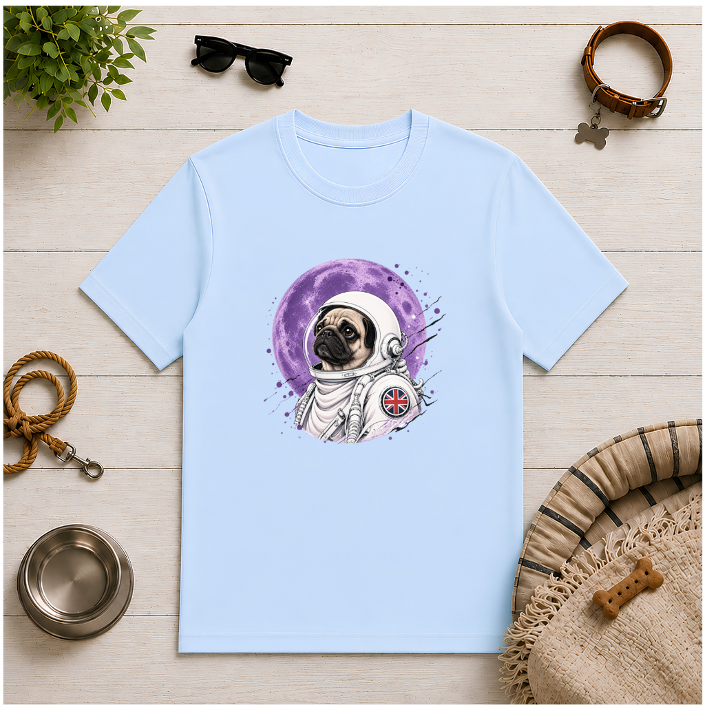 One Small Step for Dogkind – Pug Astronaut T-Shirt