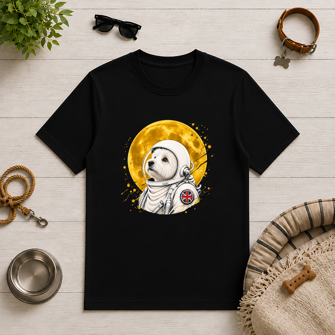 One Small Step for Dogkind – West Highland Terrier Astronaut T-Shirt