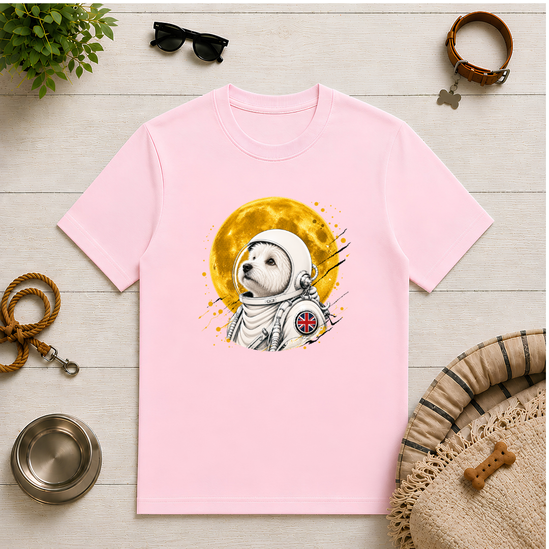 One Small Step for Dogkind – West Highland Terrier Astronaut T-Shirt