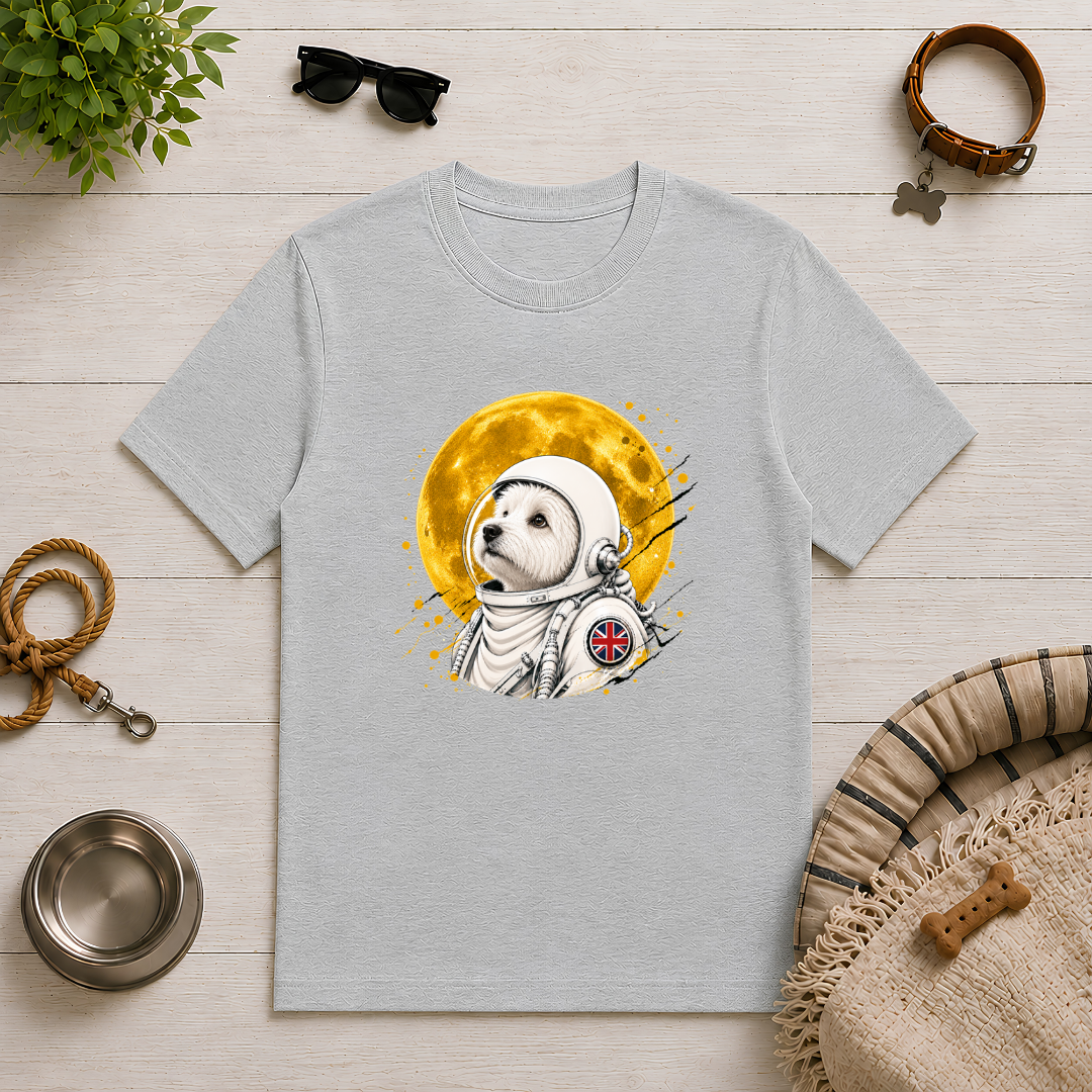 One Small Step for Dogkind – West Highland Terrier Astronaut T-Shirt