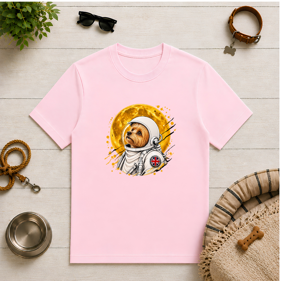 One Small Step for Dogkind – Yorkshire Terrier Astronaut T-Shirt