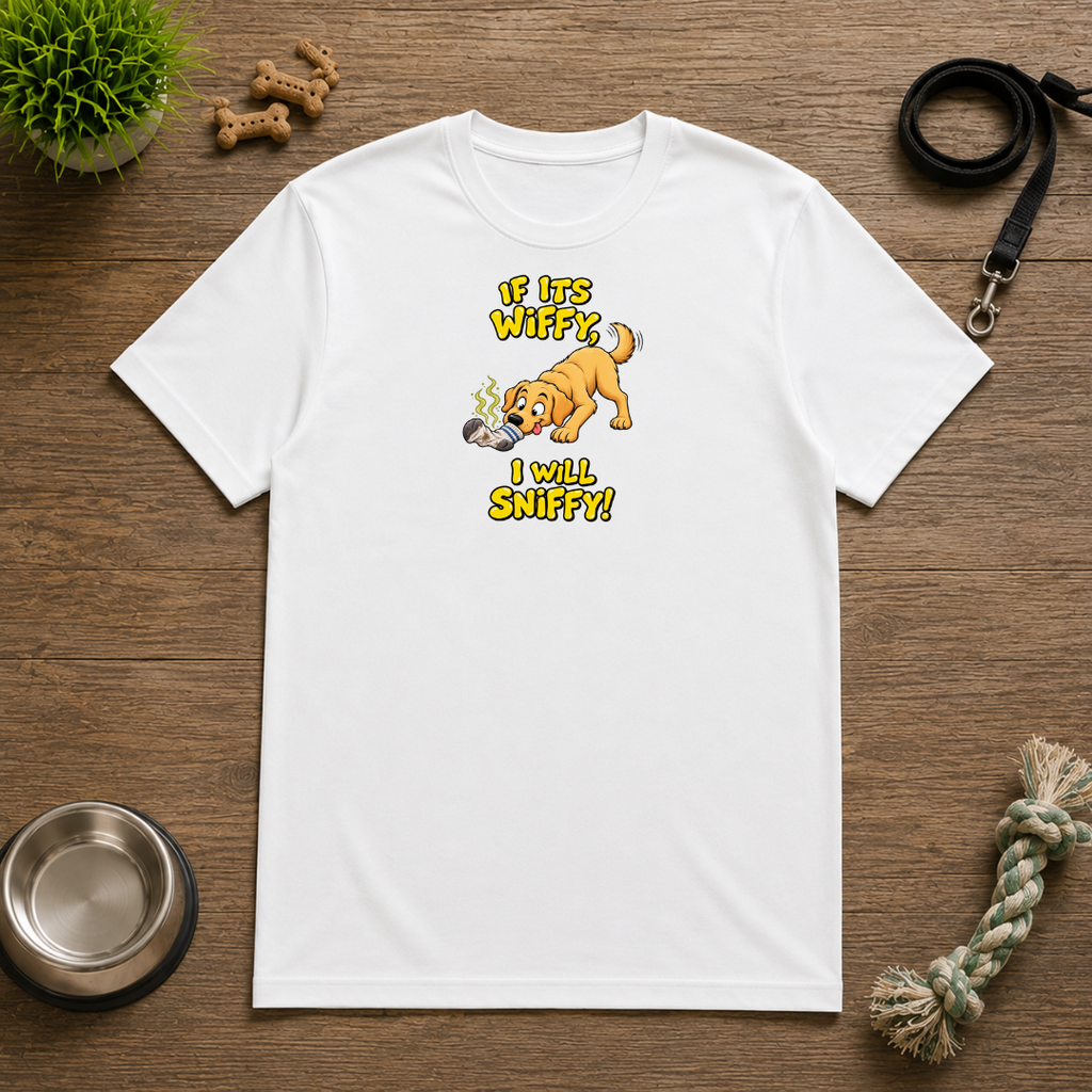 If It’s Wiffy, I Will Sniffy! – Funny Golden Retriever T-Shirt